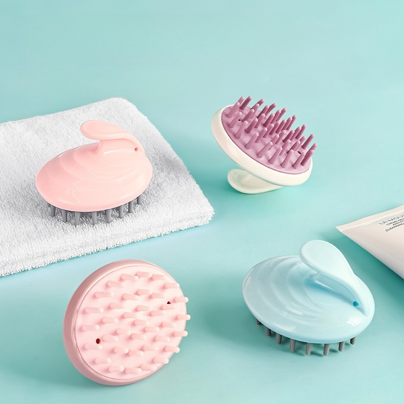 Baby Products Essential - Silicone Hair Massage Comb, Scalp Cleaning