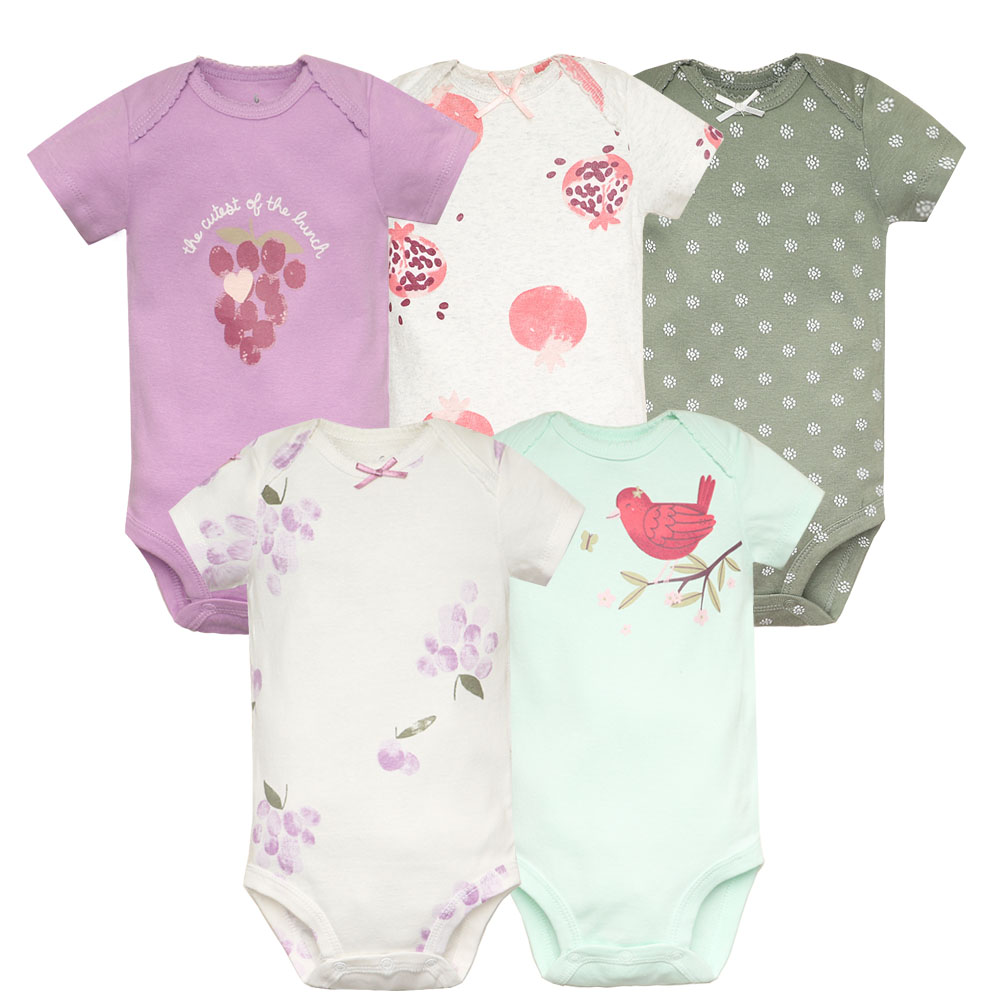 5pcs/lot Baby Bodysuit Fashion - đánh giá và giá Baby Products Essential