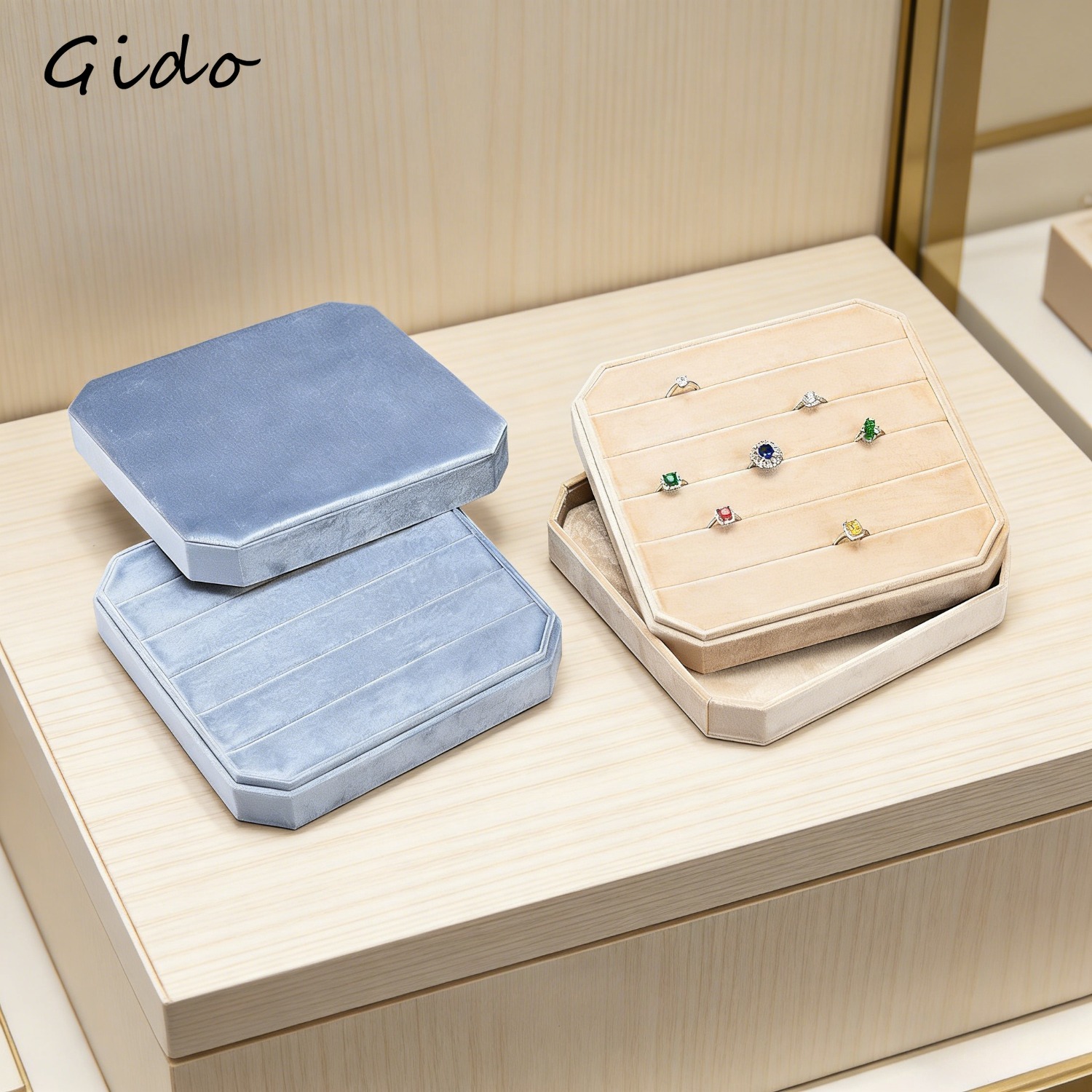 Velvet Ring Earring Organizer  - đánh giá và giá Baby Products Storage Box