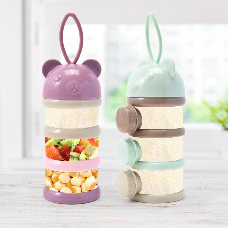 3/4 Layers Bear Baby Milk Powd - đánh giá và giá Baby Products Storage Box